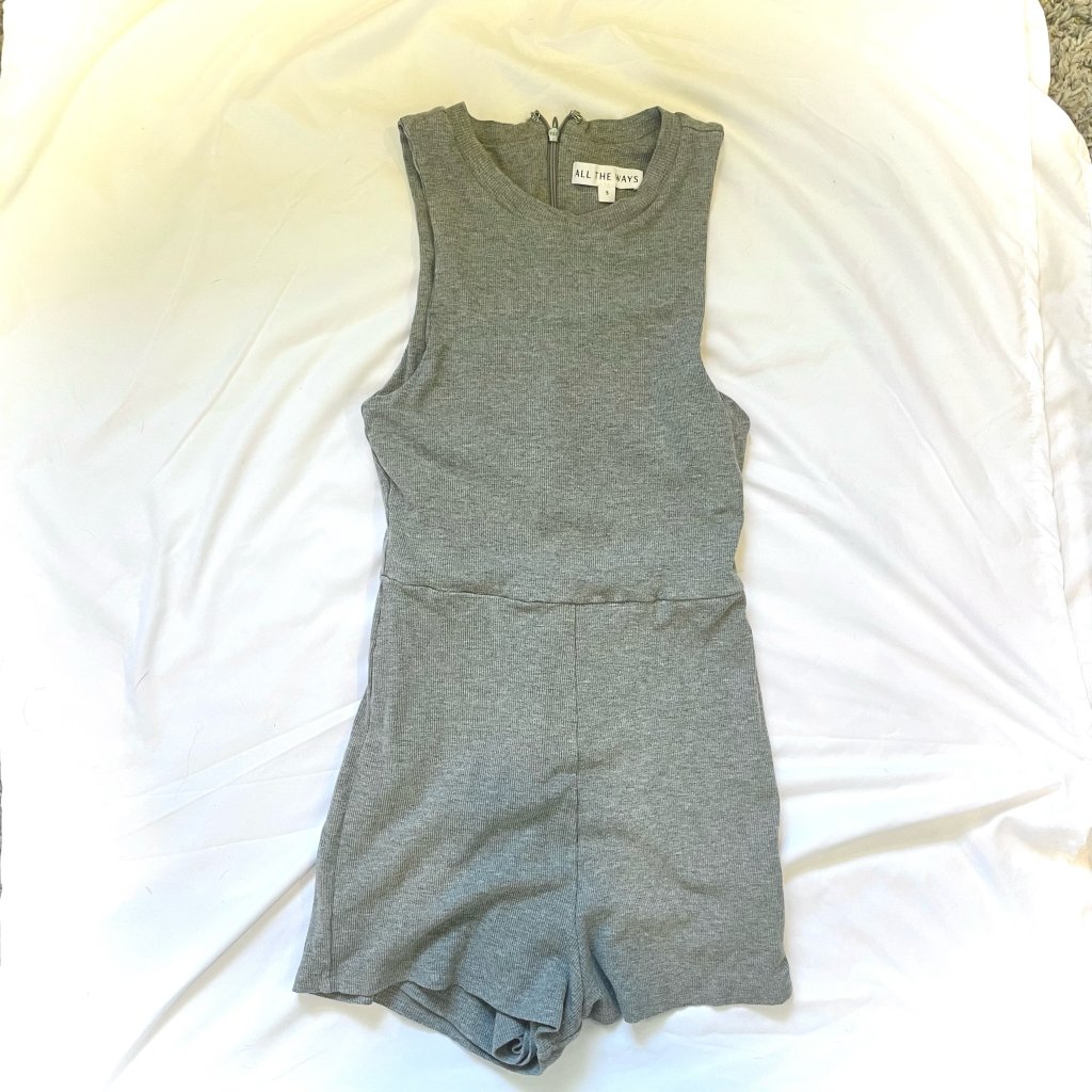 Revolve Kate Basic Ribbed Romper